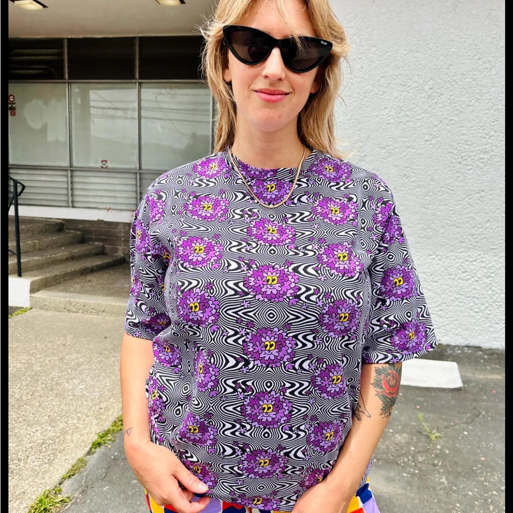 NOOWORKS Oversized Tee in Purple Haze